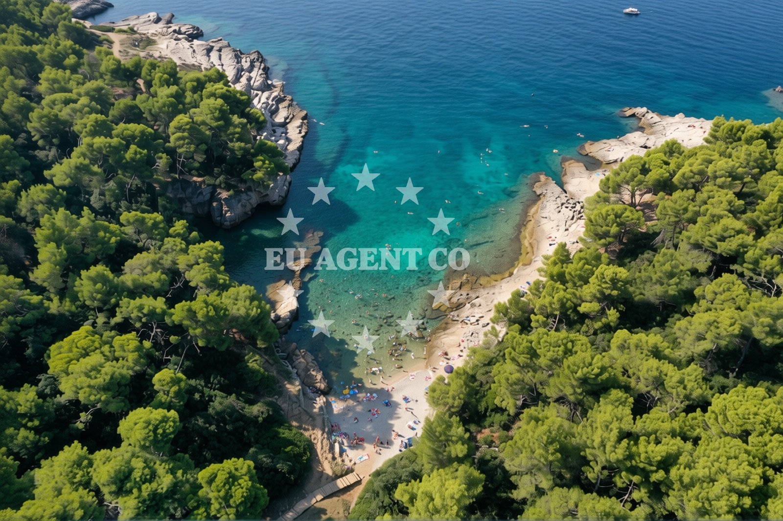 Beach facilities and surroundings at Ciklonska plaza in Stoja 37, Pula