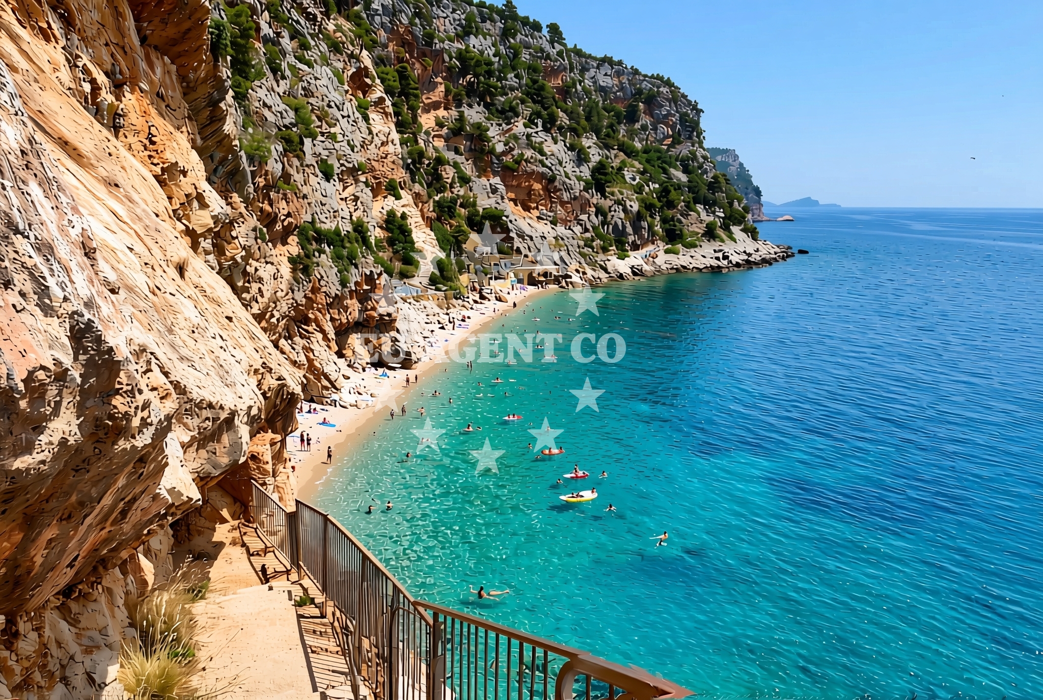 Shoreline and swimming area at Čilipi: beaches and coves in Čilipi