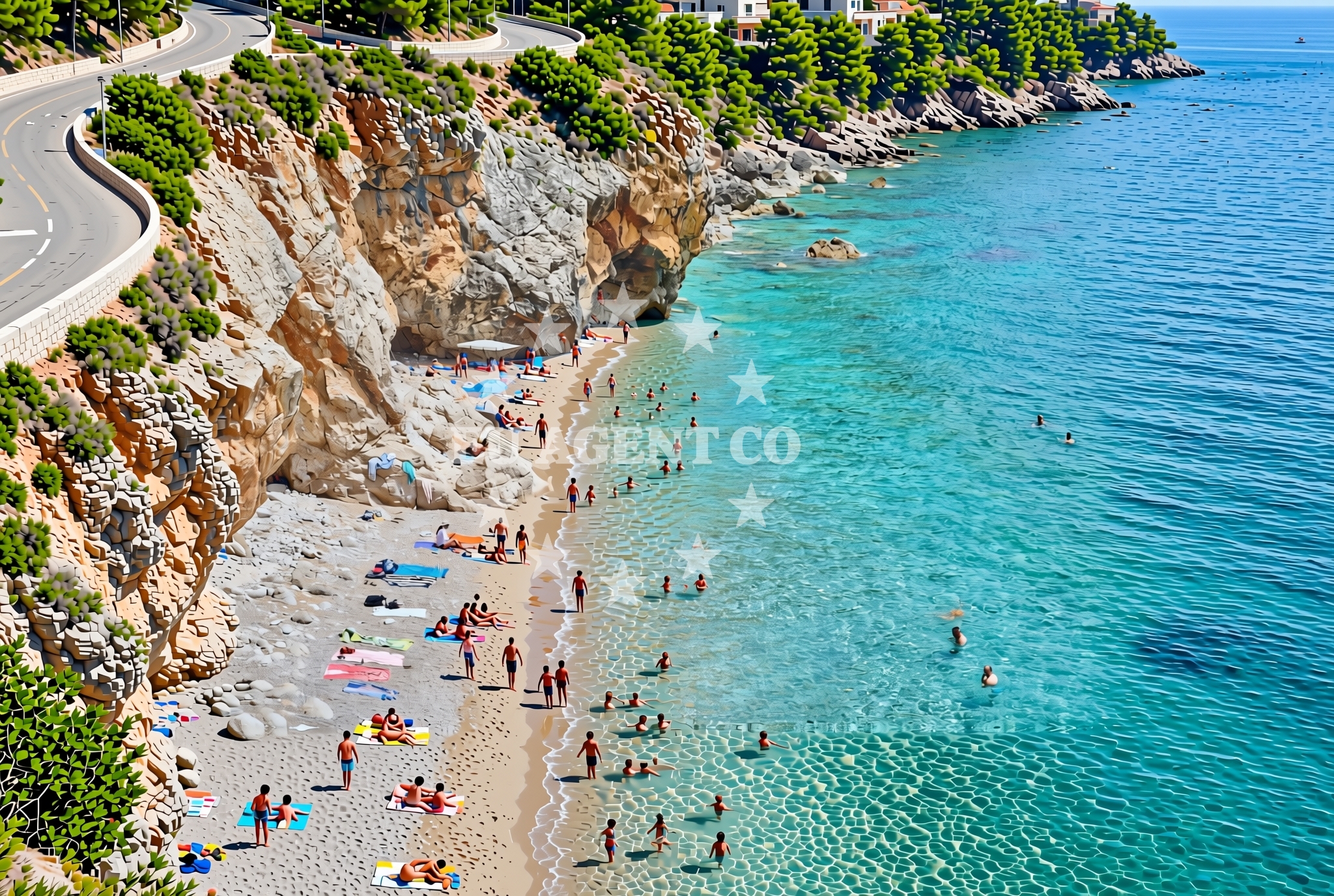 Additional view of Čilipi: beaches and coves in Čilipi