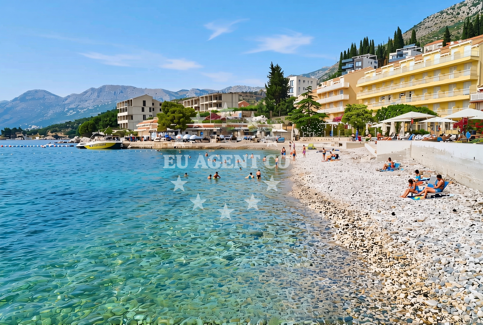 Sea and coastal view of Cista Luka beach in Pavloviceva 5, Cavtat