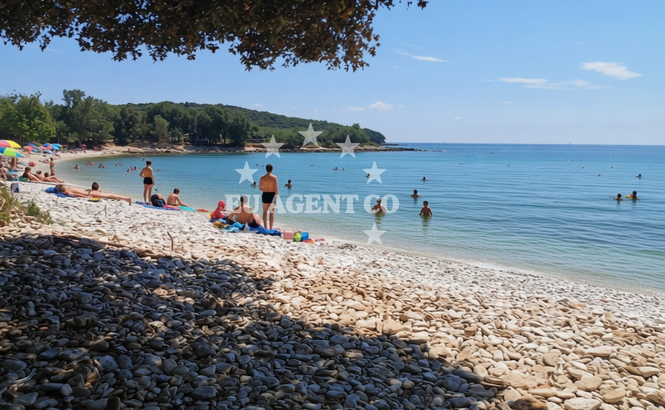 Additional view of Cisterna beach in , Rovinj