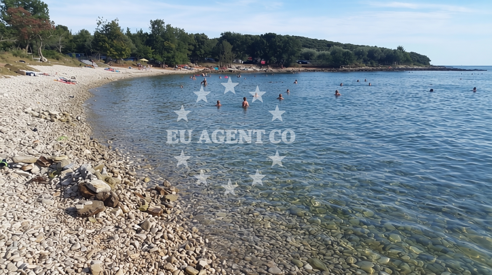 Additional view of Cisterna beach in , Rovinj