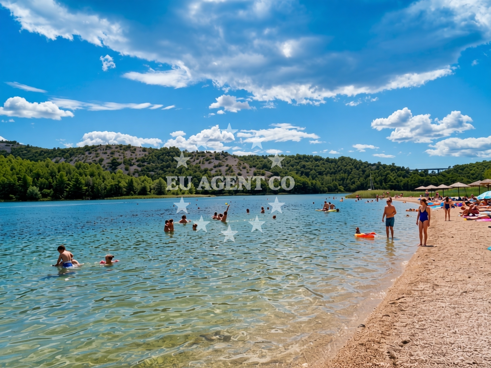 Beach facilities and surroundings at City Beach Skradin in Ulica Fra Luje Maruna 19, Skradin