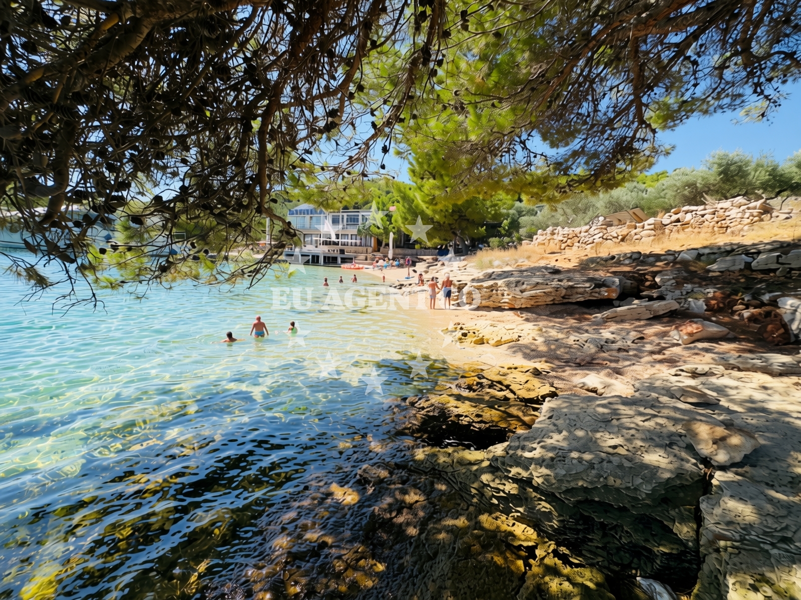 Additional view of Ciuleanu Beach in Otok Žut 52, Pristanišće