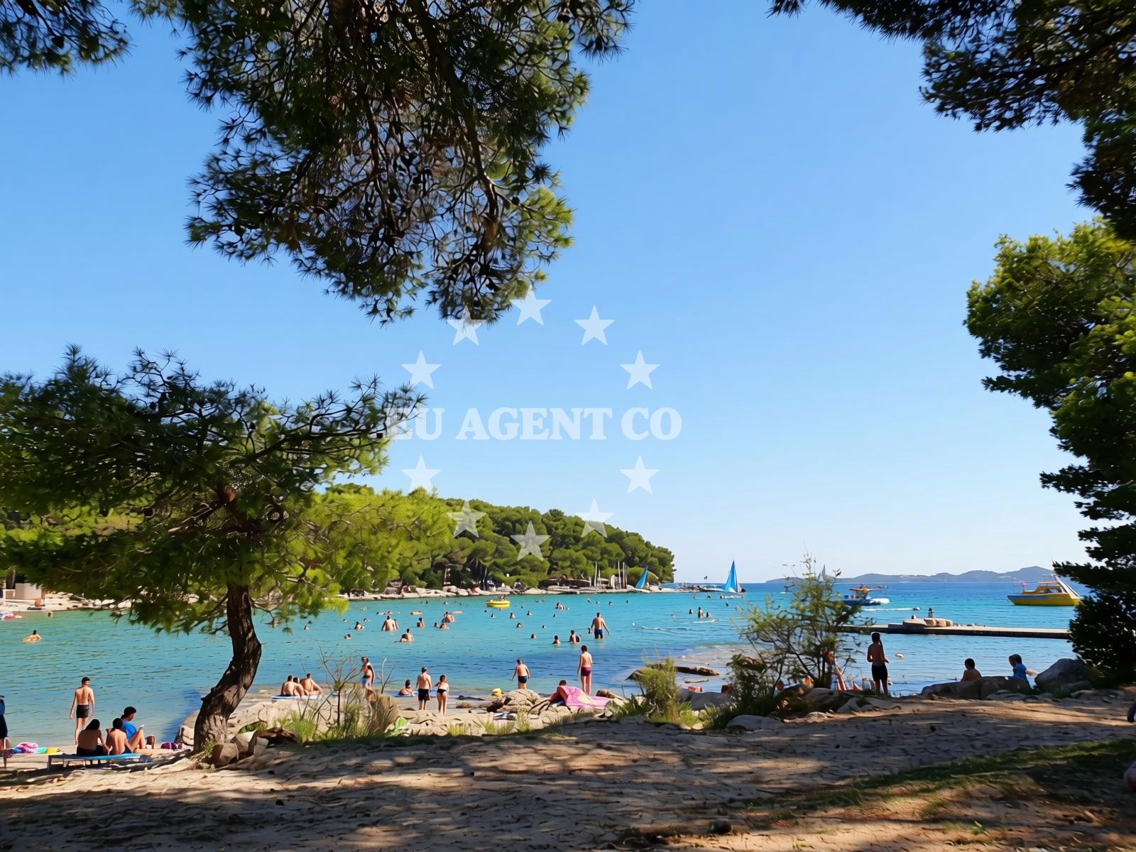 Additional view of Ciuleanu-Veres Beach in Brune Bušića, Pakoštane