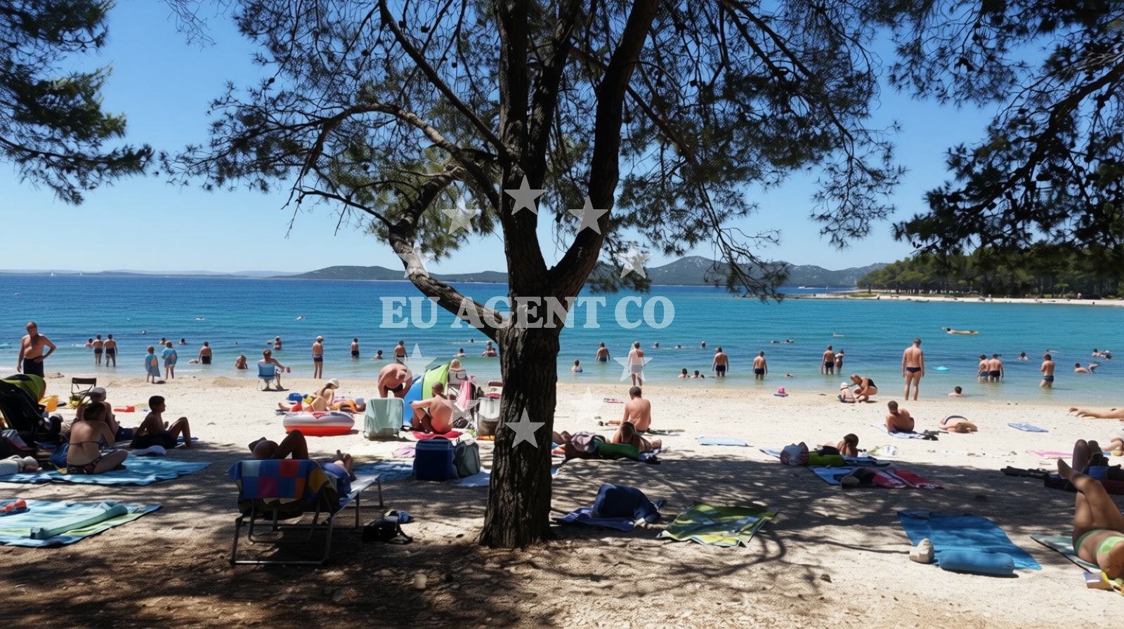 Additional view of Ciuleanu-Veres Beach in Brune Bušića, Pakoštane