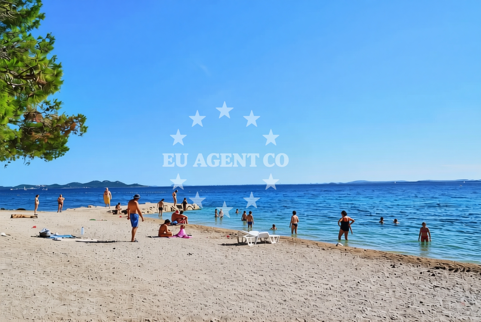 Additional view of Ciuleanu-Veres Beach in Brune Bušića, Pakoštane