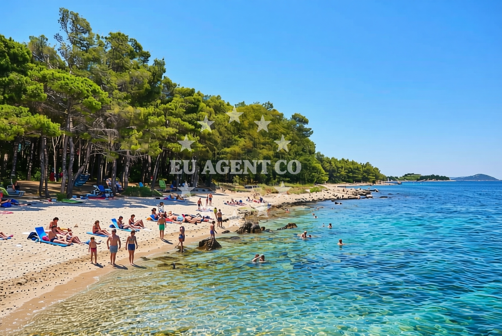 Additional view of Ciuleanu-Veres Beach in Brune Bušića, Pakoštane