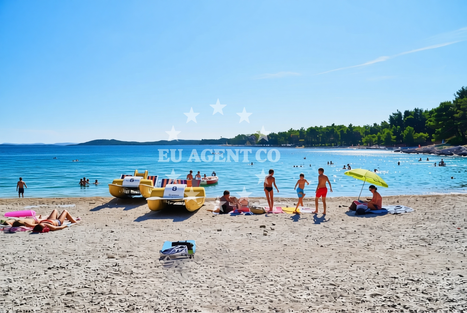 Additional view of Ciuleanu-Veres Beach in Brune Bušića, Pakoštane