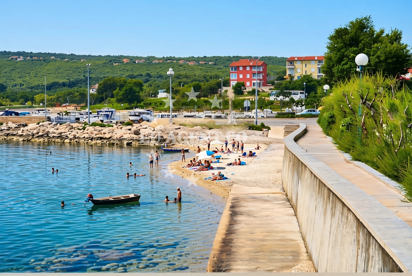 Additional view of Cizici beach in ?i?i?i 315, Čižići