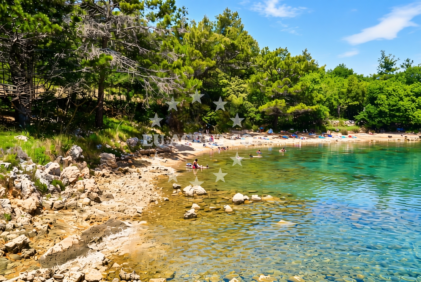 Shoreline and swimming area at Čižići (Krk): beaches and coves (5) in Čižići (Krk)
