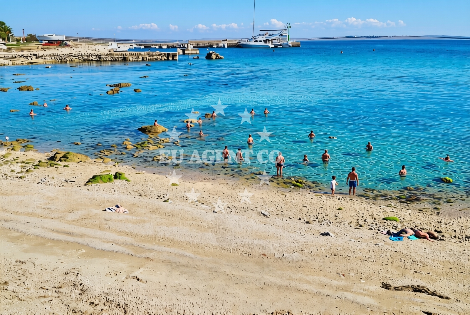 Additional view of Cochineal beach in 23 Kosljun, Košljun