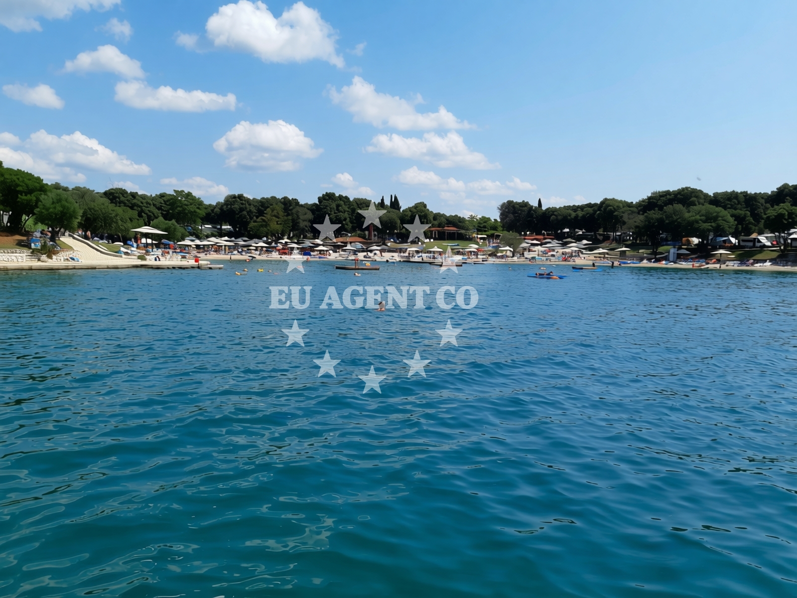 Sea and coastal view of Copacabana beach in 2 Put-Strada Valsaresi, Rovinj
