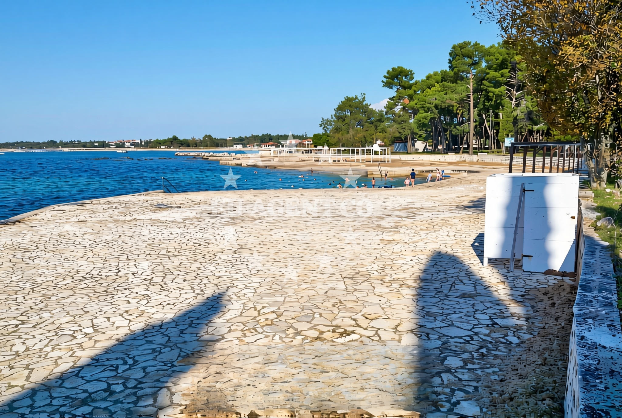 Sea and coastal view of Coral, Katoro Beach in Coral