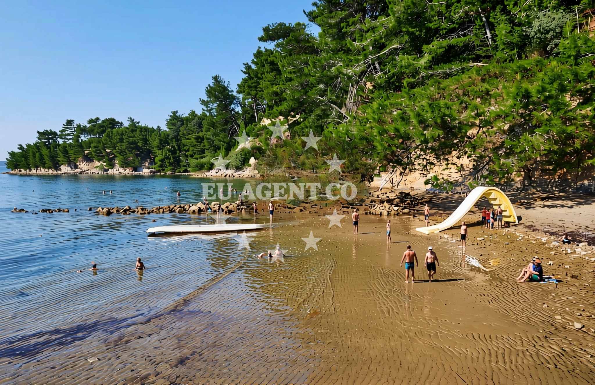 Additional view of Crikvena beach in Lopar 30 A, Lopar