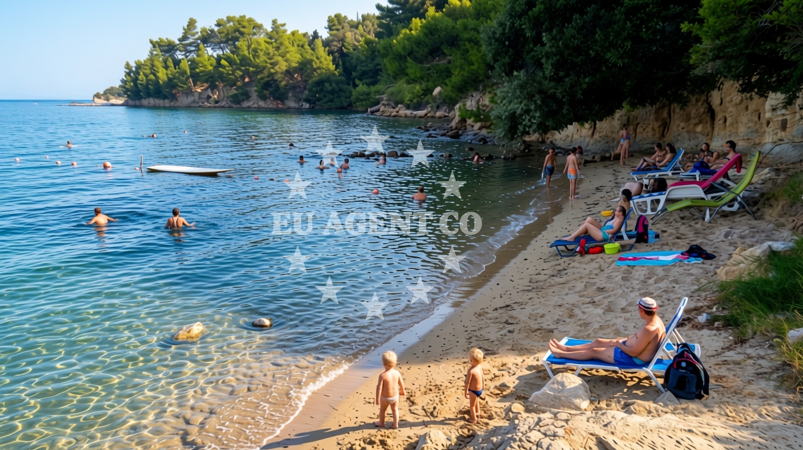 Additional view of Crikvena II beach in Lopar 30 A, Lopar