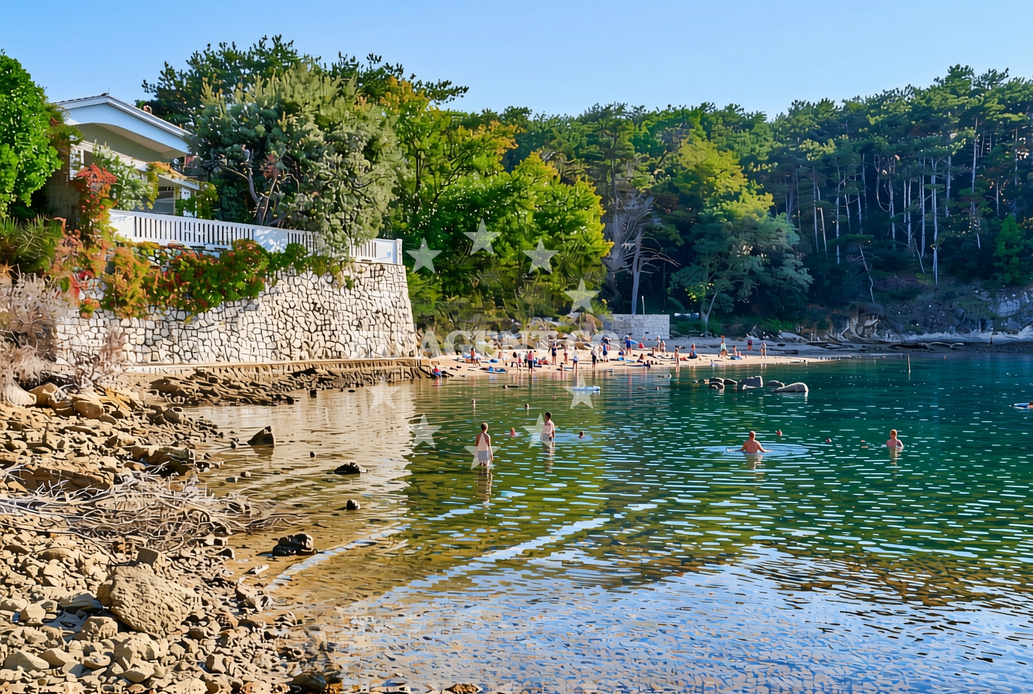 Additional view of Crikvena II beach in Lopar 30 A, Lopar