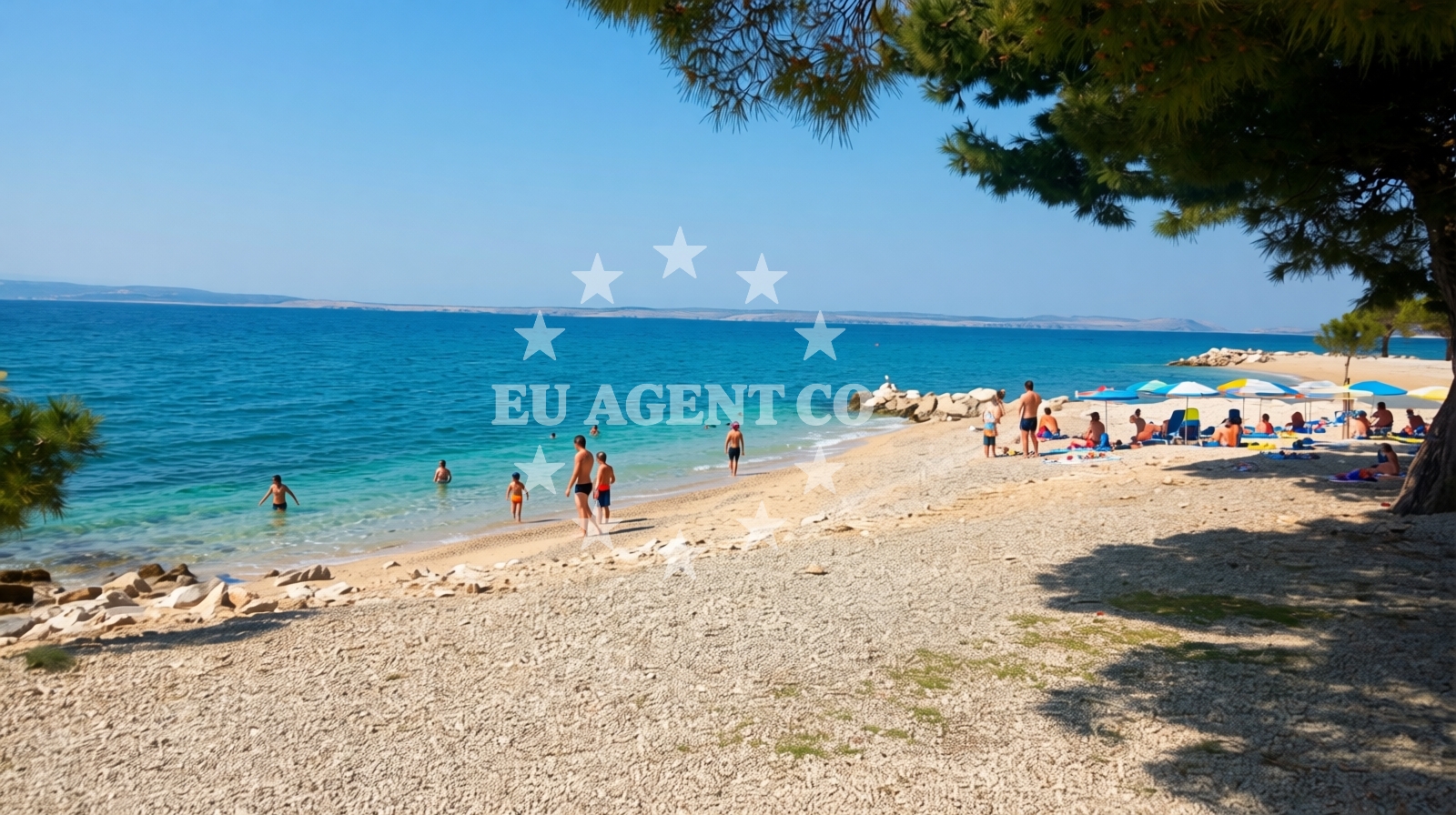Overview of Crikvenica beach in 39 Ulica kralja Zvonimira, Crikvenica