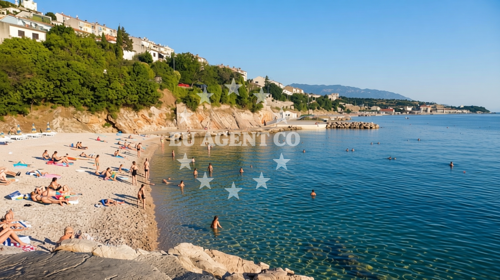 Additional view of Crikvenica beach in , Senj
