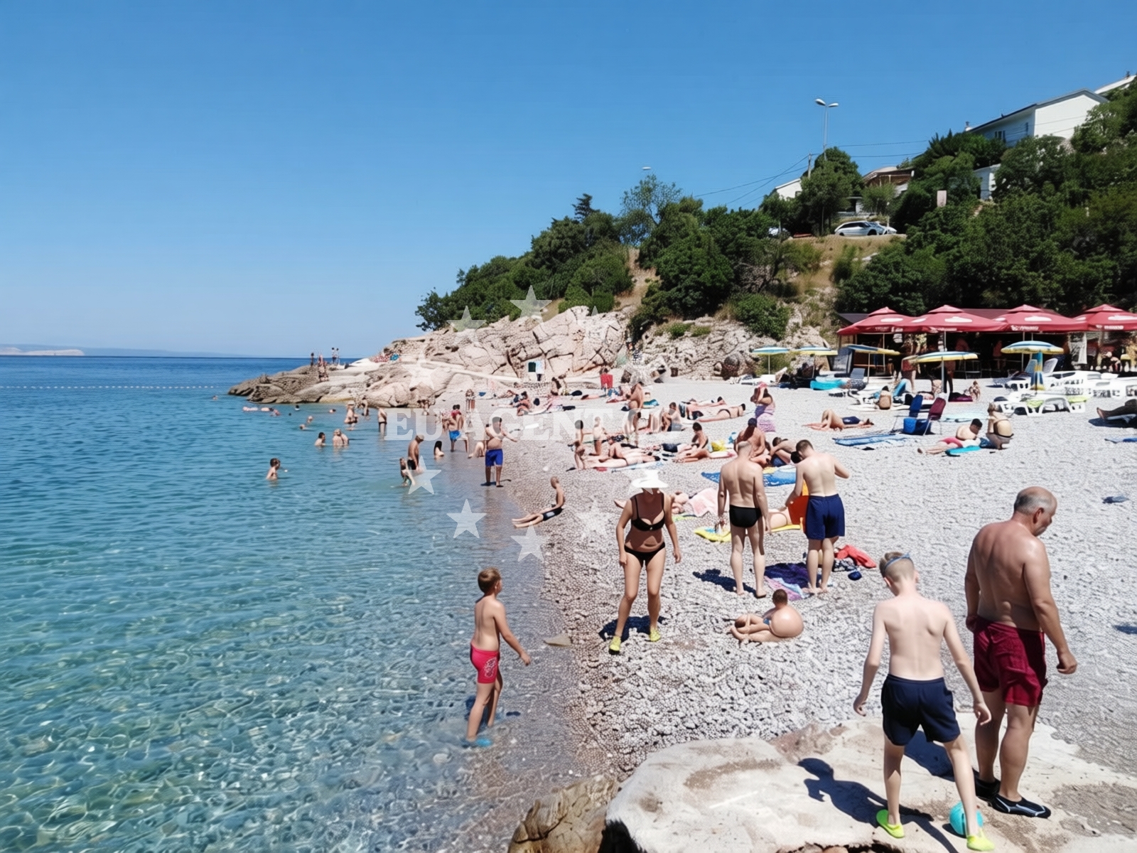 Additional view of Crikvenica beach in , Senj