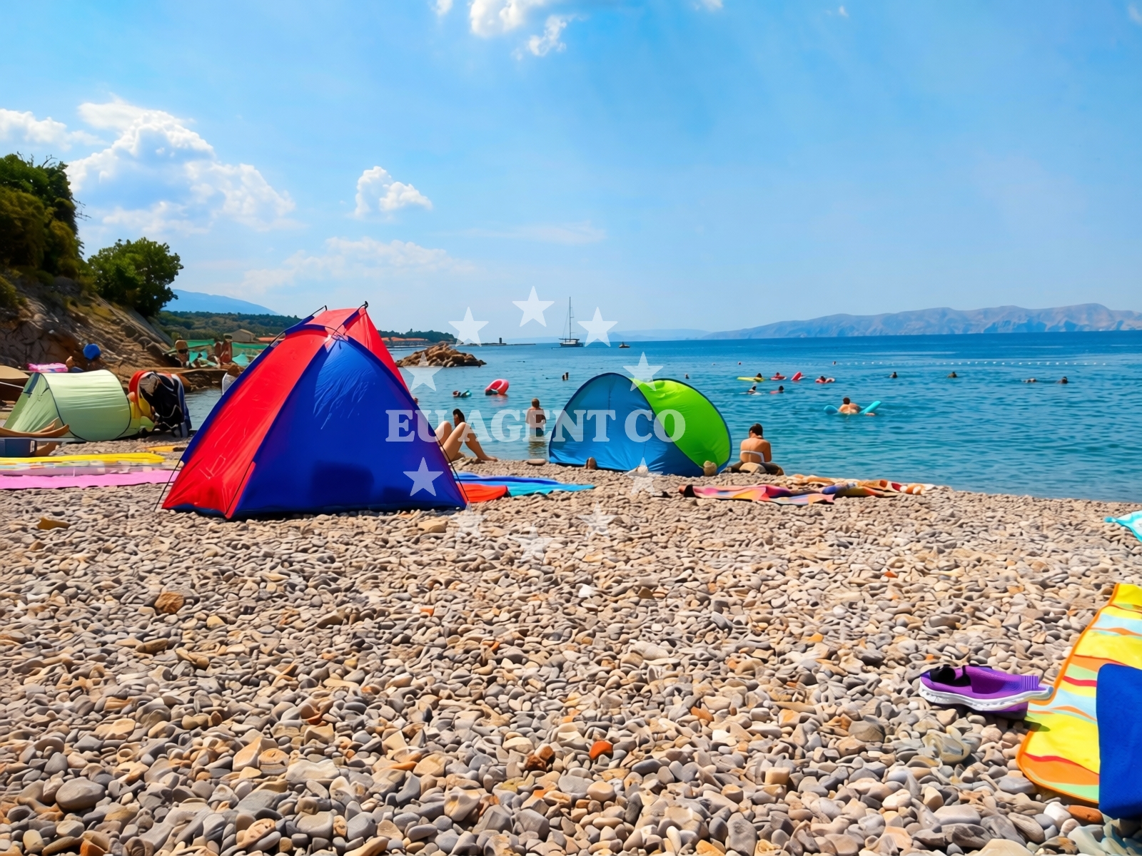 Additional view of Crikvenica beach in , Senj