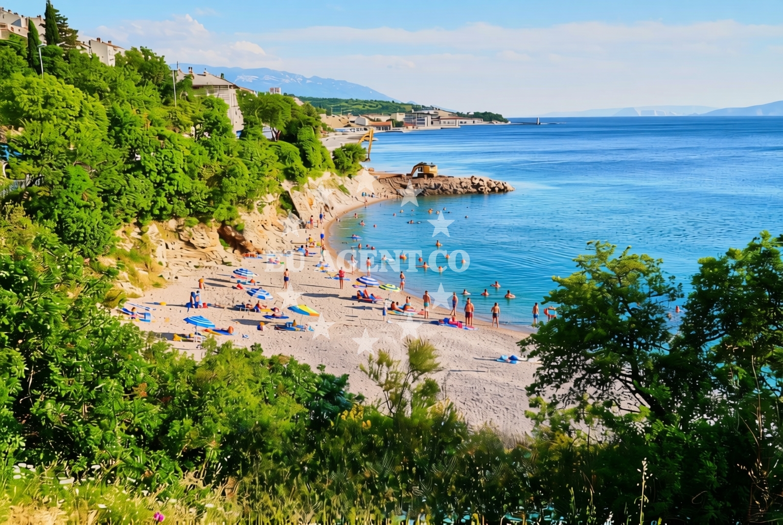 Additional view of Crikvenica beach in , Senj