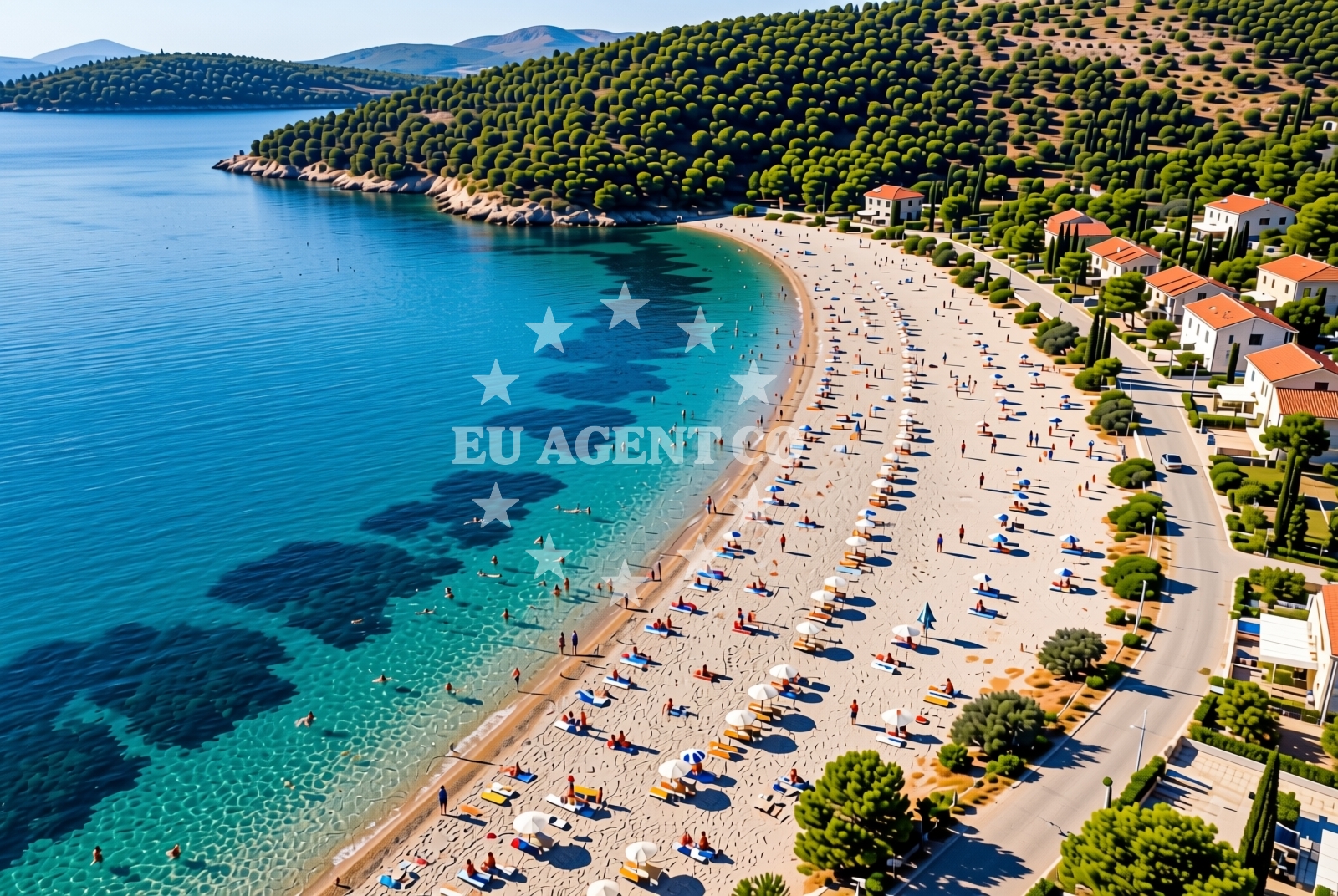 Additional view of Crikvenica beach in , Senj