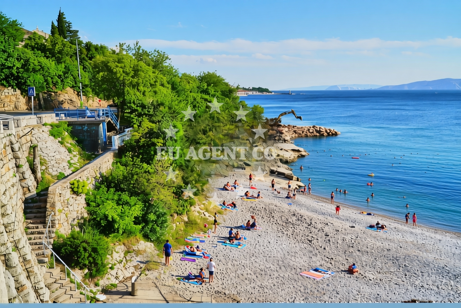 Additional view of Crikvenica beach in , Senj