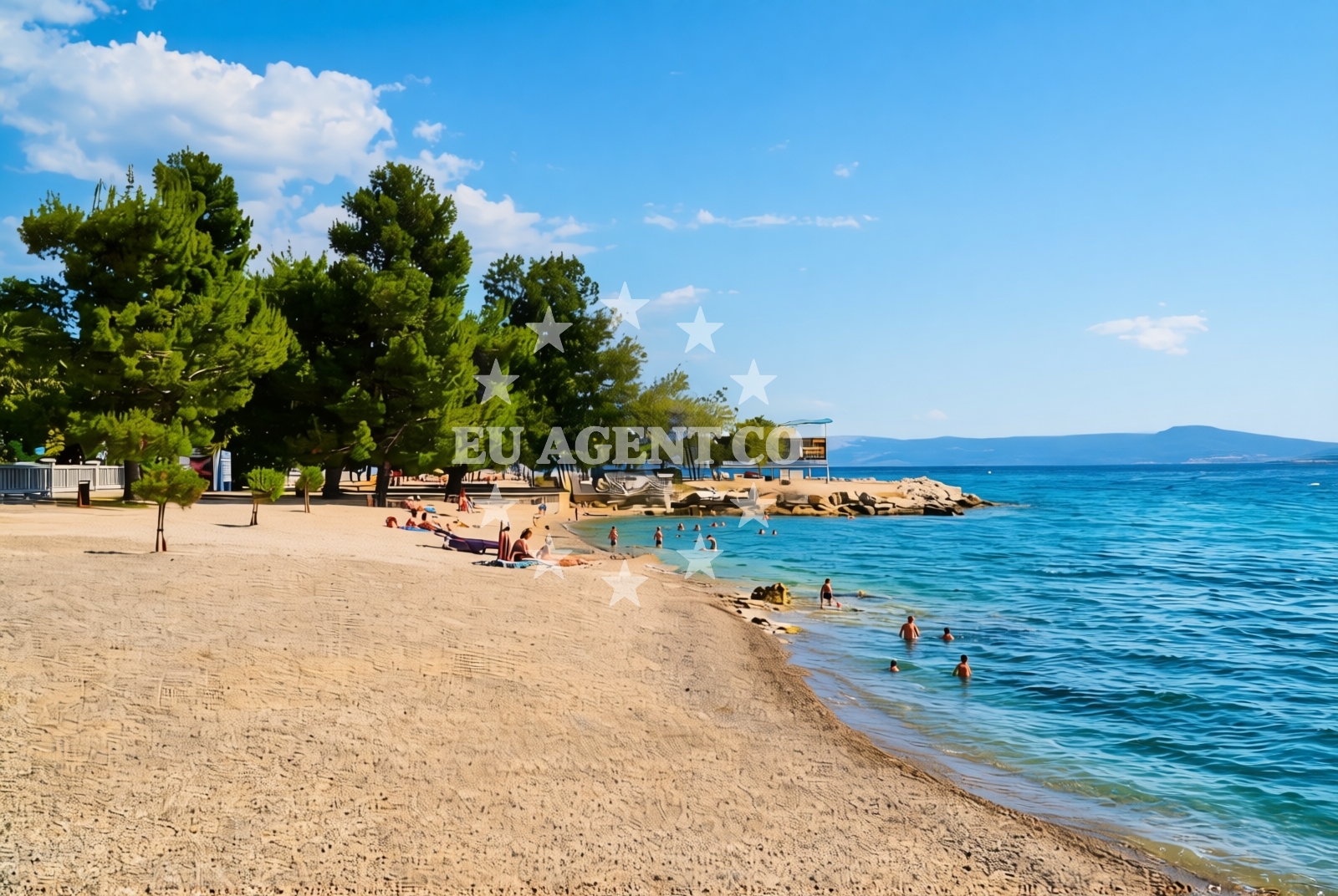 Sea and coastal view of Crikvenica: beaches and coves (8) in Crikvenica