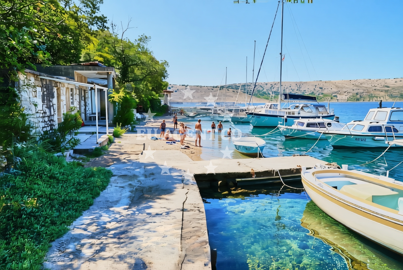 Overview of Črišnjeva, Šmrika Beach in Črišnjeva