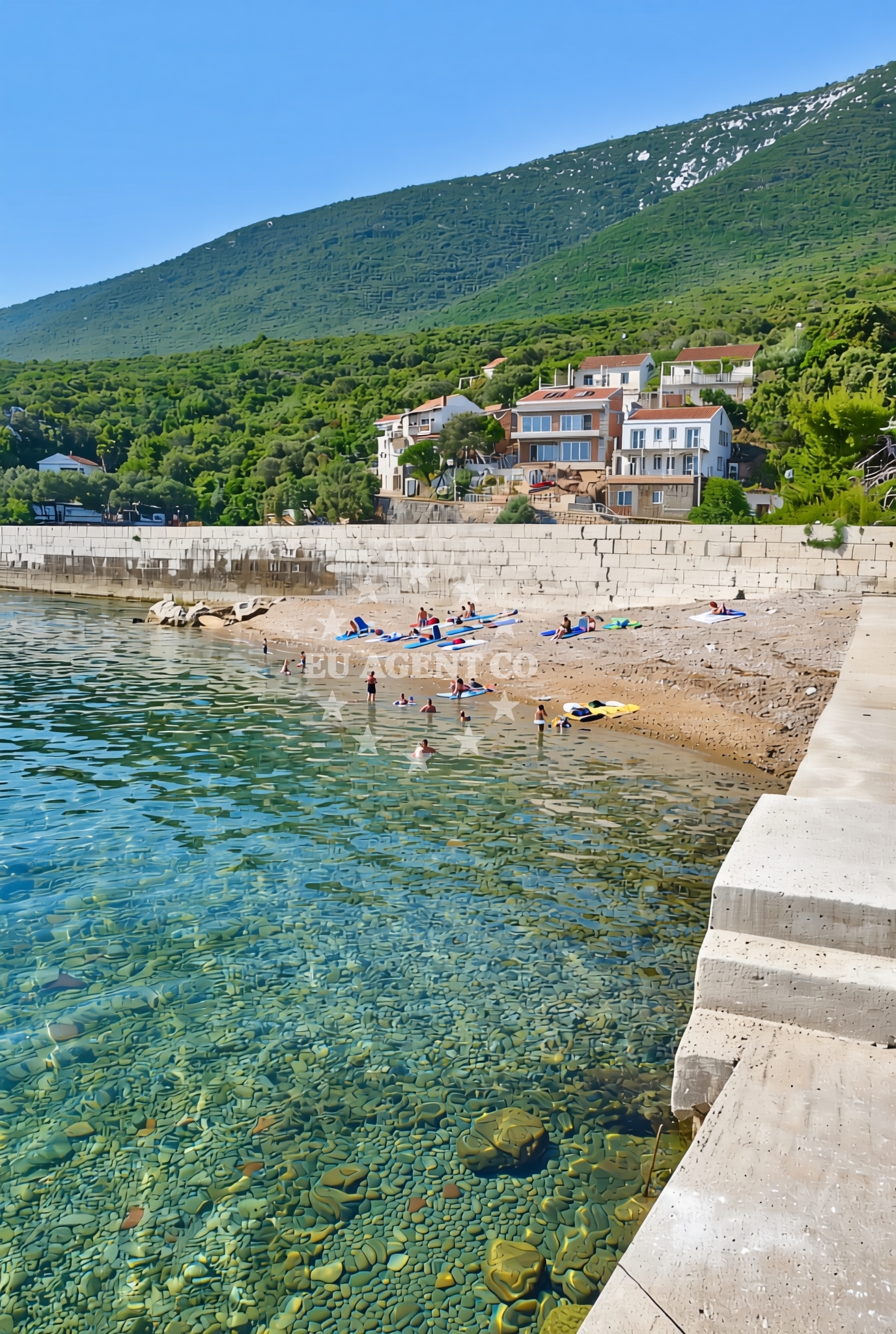 Sea and coastal view of Crkvice sjever, Kuna Pelješka Beach in Crkvice sjever