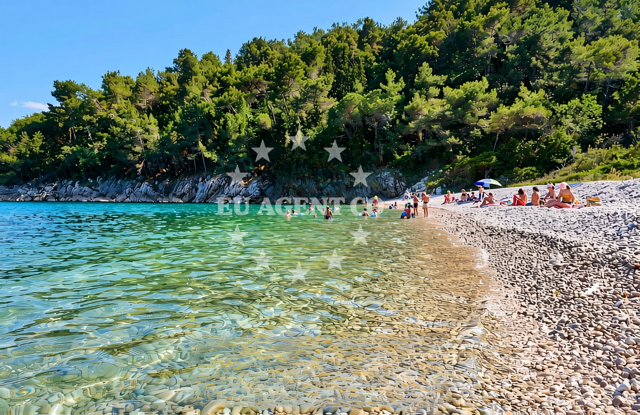 Additional view of Crni: beaches and coves (1) in Crni