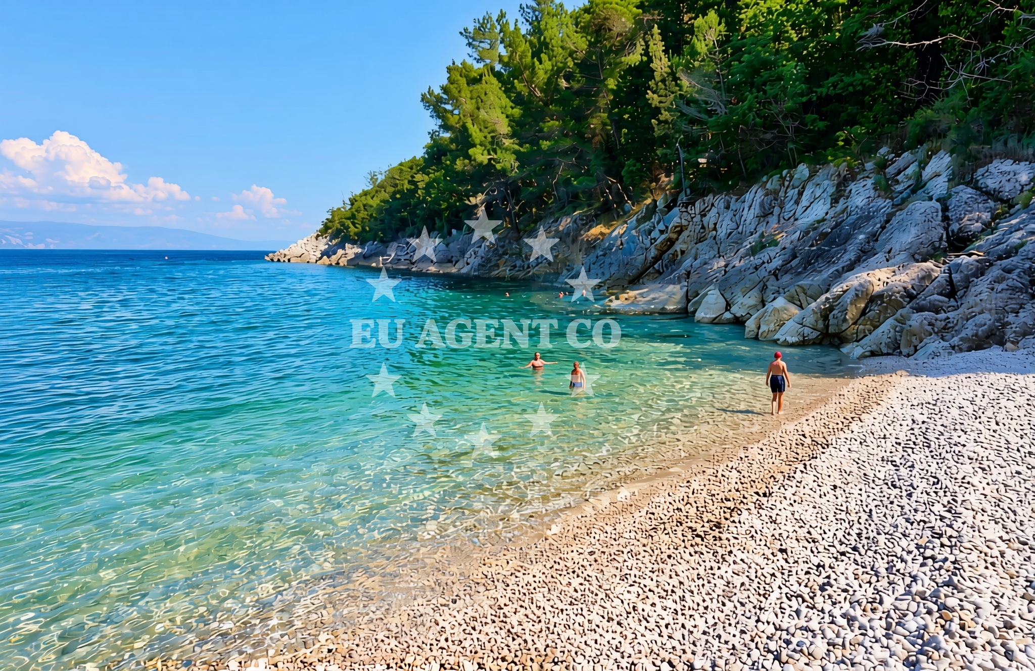 Additional view of Crni: beaches and coves (1) in Crni