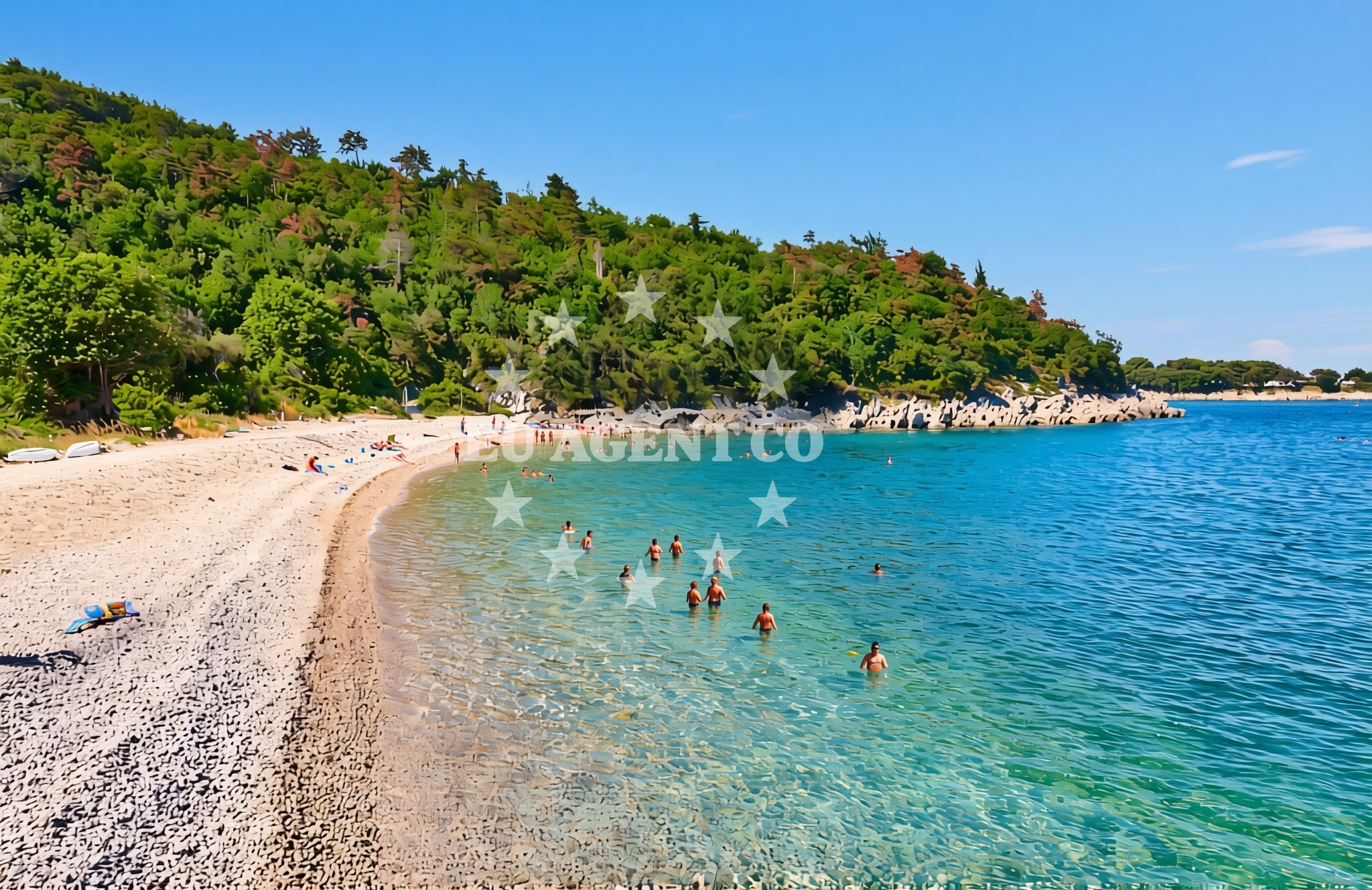 Additional view of Crni: beaches and coves (1) in Crni