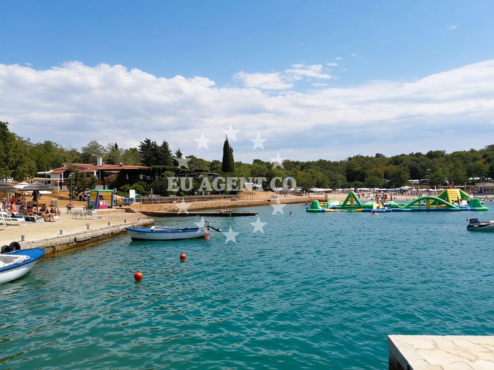 Additional view of Crnika beach in Lanterna 15, Poreč