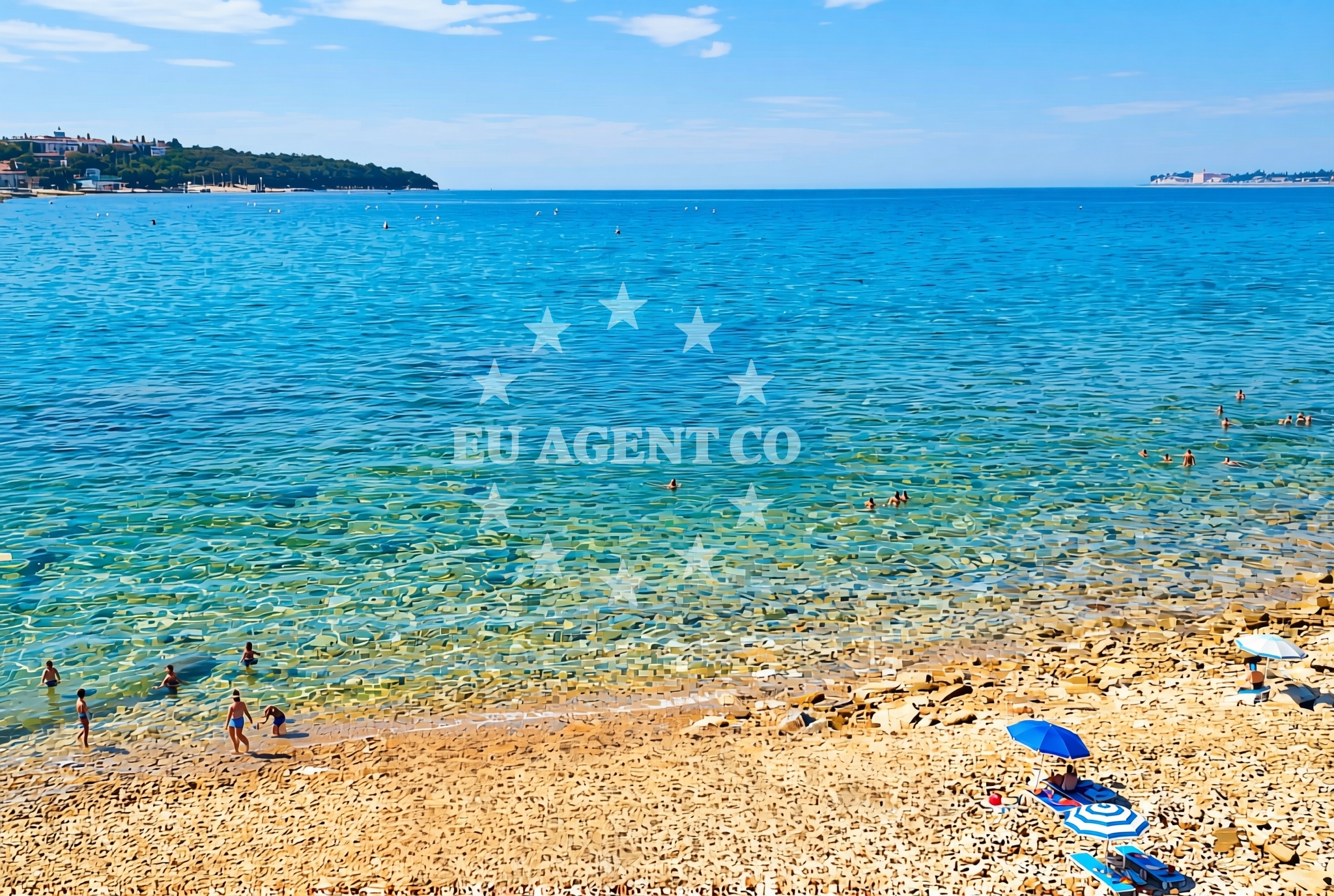 Additional view of Crnika beach in Lanterna 15, Poreč