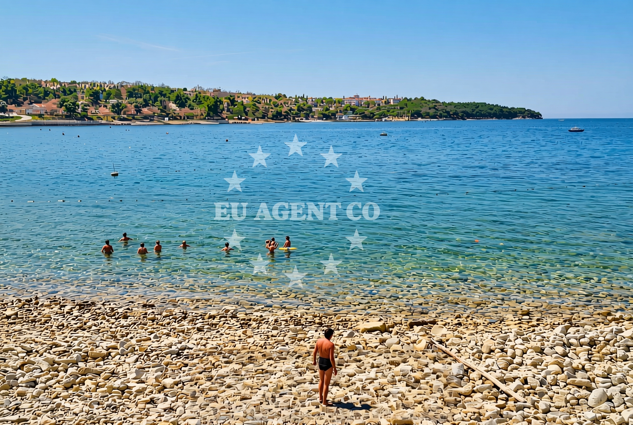 Additional view of Crnika beach in Lanterna 15, Poreč