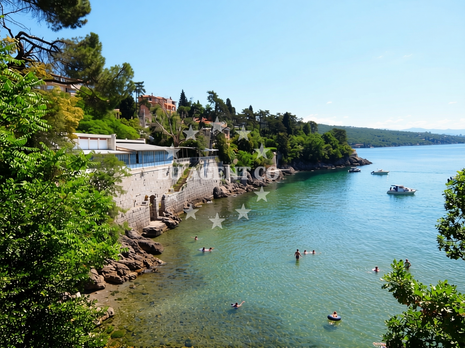 Additional view of Crnikovica beach in Andrije Mohorovičića 40, Opatija