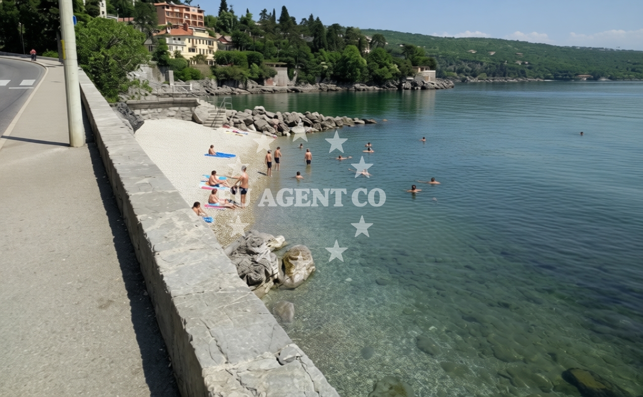 Additional view of Crnikovica beach in Andrije Mohorovičića 40, Opatija