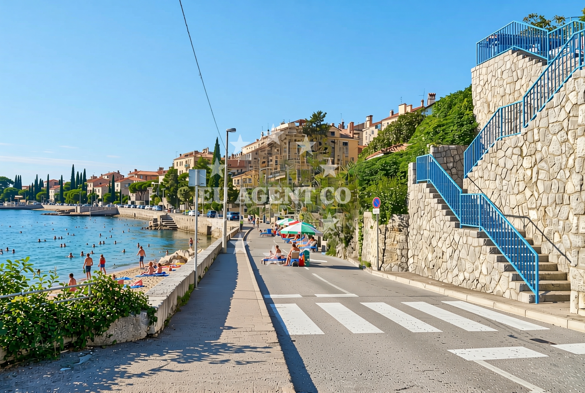 Additional view of Crnikovica beach in Andrije Mohorovičića 40, Opatija