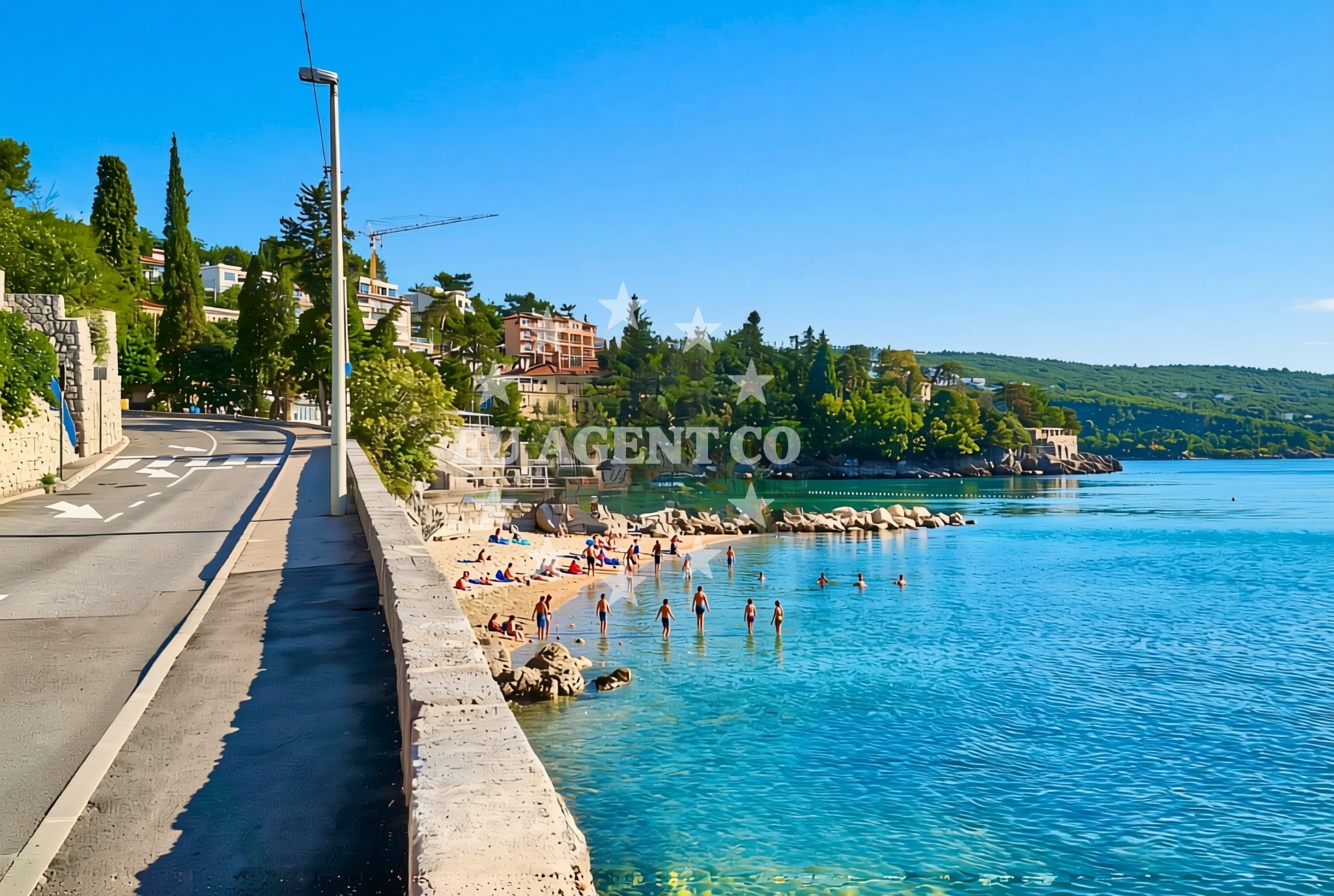 Additional view of Crnikovica beach in Andrije Mohorovičića 40, Opatija