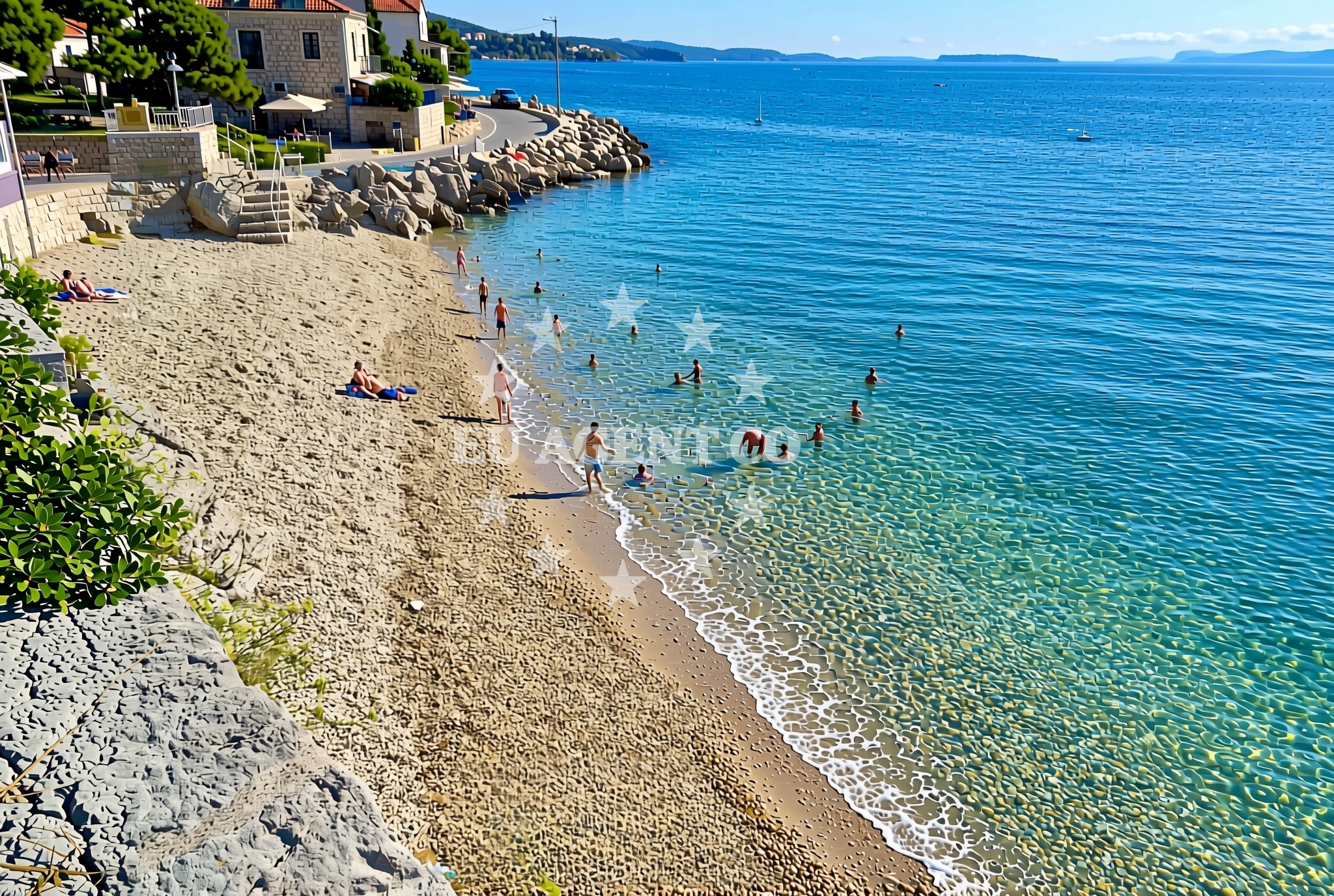 Additional view of Crnikovica beach in Andrije Mohorovičića 40, Opatija
