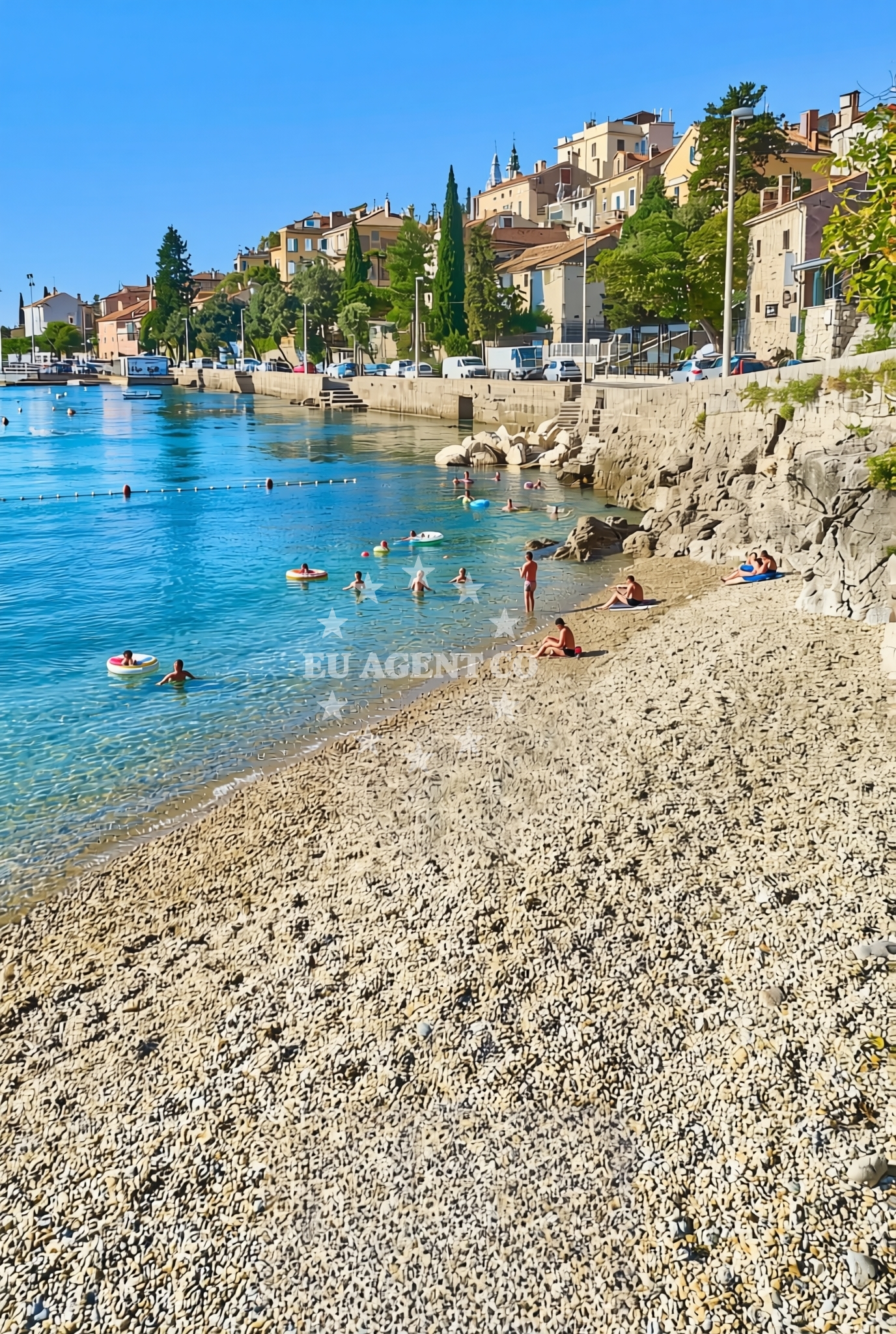 Additional view of Crnikovica beach in Andrije Mohorovičića 40, Opatija