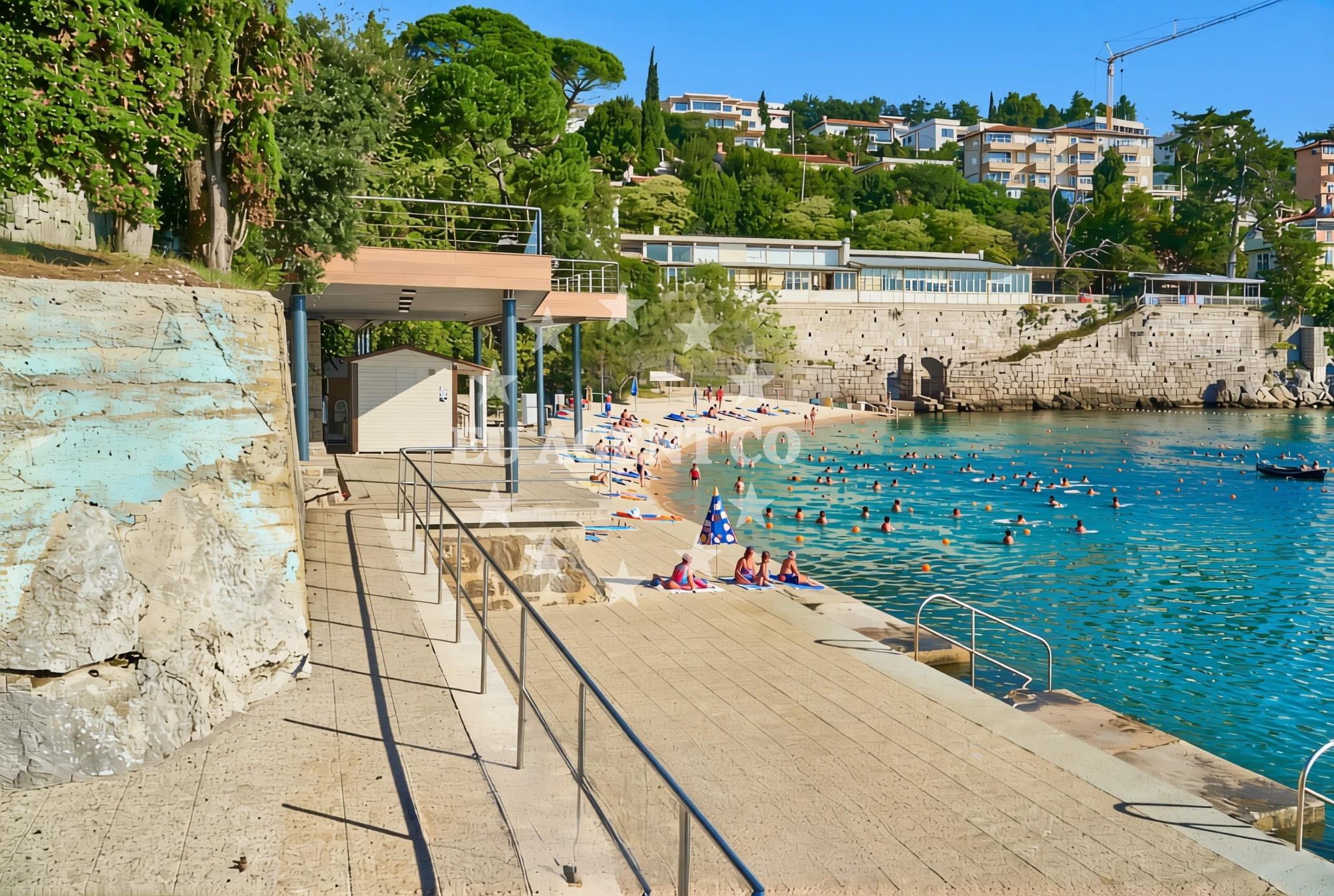 Additional view of Crnikovica beach in Andrije Mohorovičića 40, Opatija