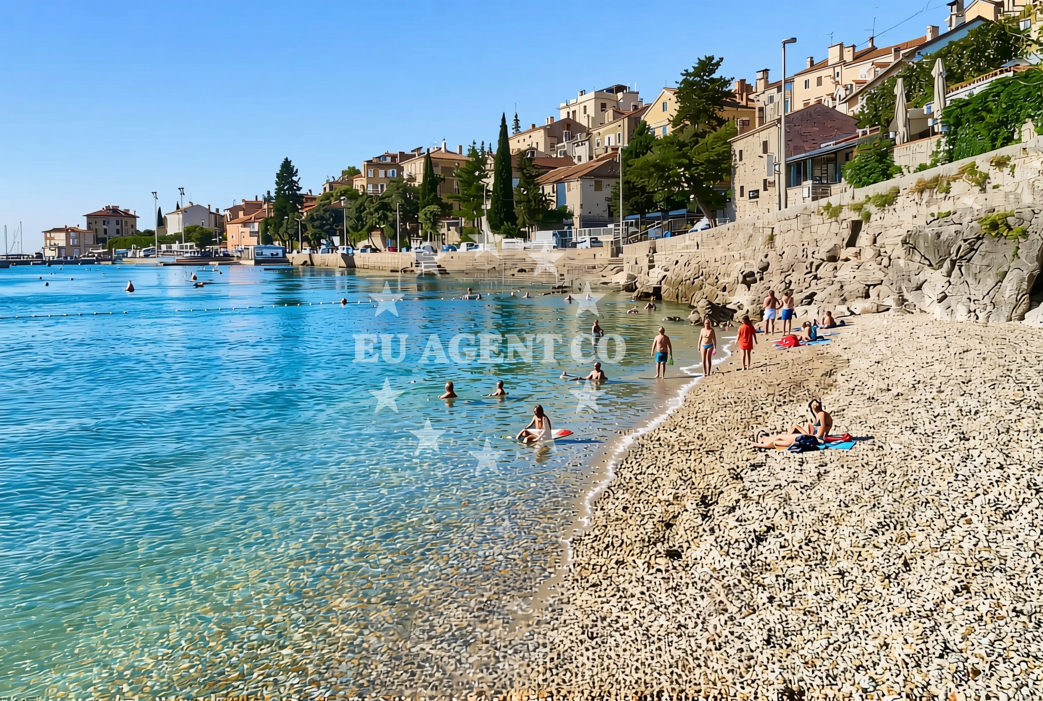 Additional view of Crnikovica beach in Andrije Mohorovičića 40, Opatija