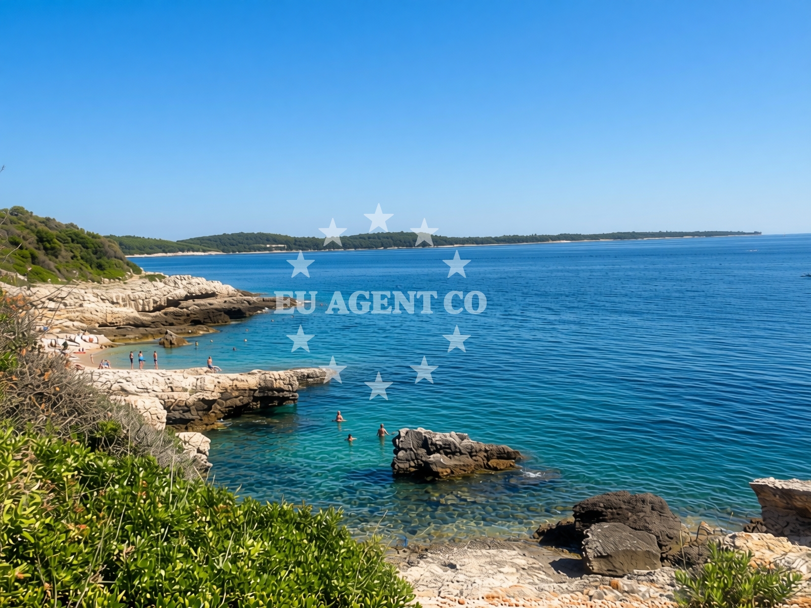Additional view of Crvene Stijene FKK Beach in Volme 174d, Banjole