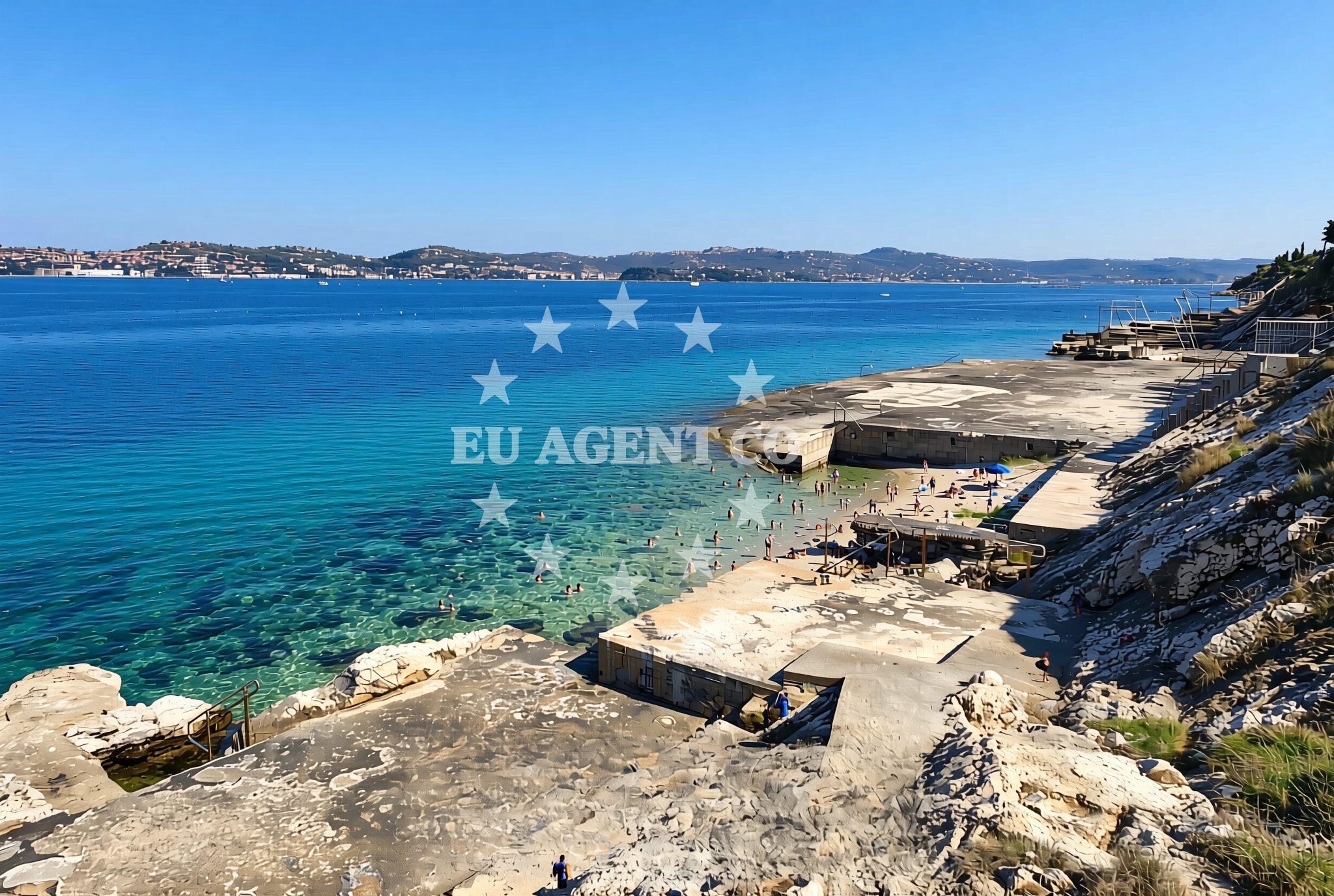 Additional view of Crveni Vrh beach in Riva Istok 160A, Crveni Vrh