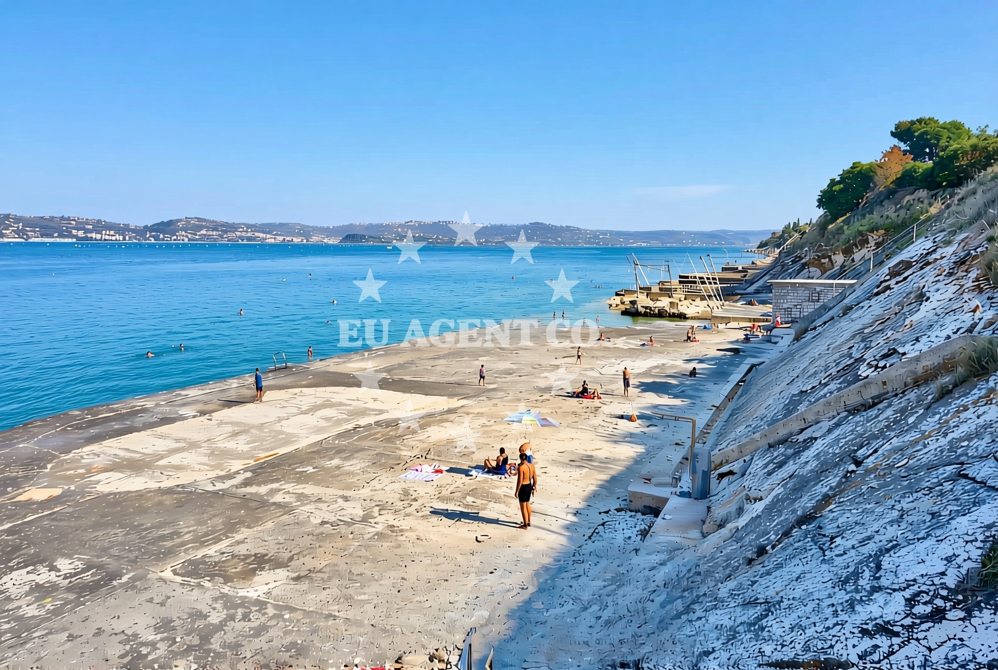 Additional view of Crveni Vrh beach in Riva Istok 160A, Crveni Vrh