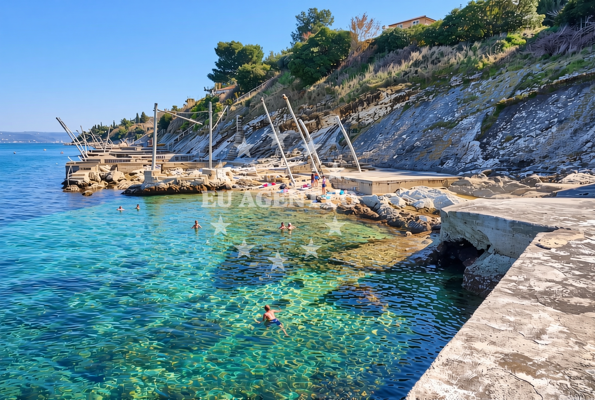 Additional view of Crveni Vrh beach in Riva Istok 160A, Crveni Vrh
