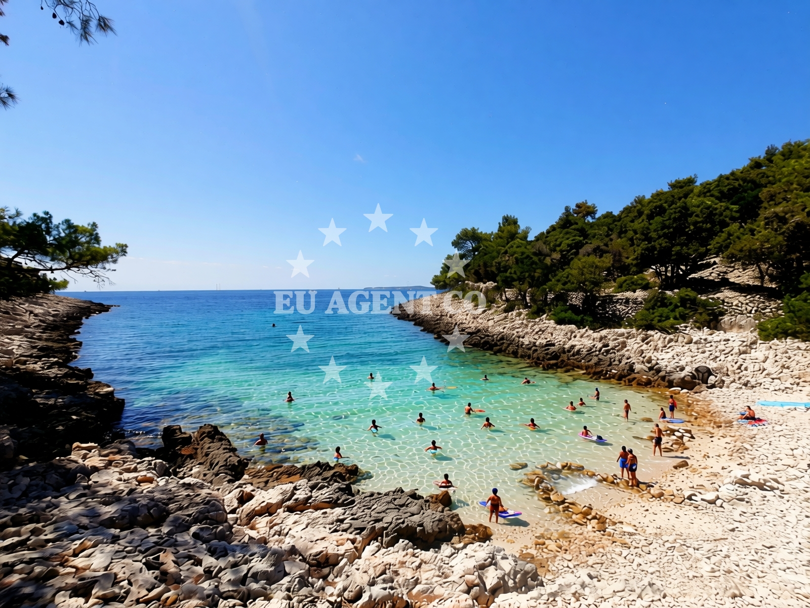 Overview of Cuanguski Zaljev in Braće Ivana i Stjepana Vidulića 55, Mali Lošinj